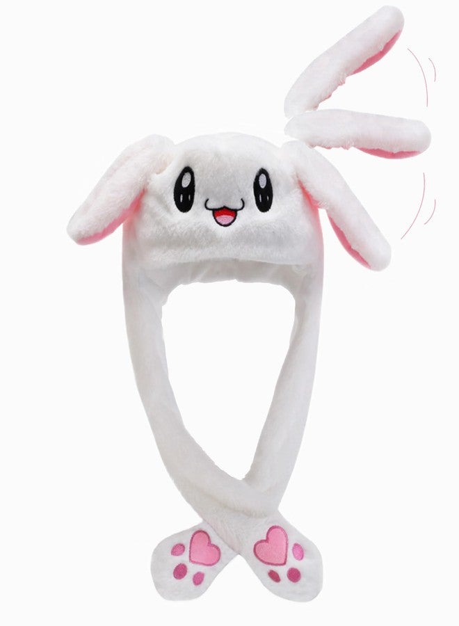 NUDFSY Bunny Caps, Cap For Girls, Winter Cap For Girls Funny Cute Plush Animal Cap With Paws For Kids Women Girl Party Holiday Birthday Dress Up Cosplay Costume Gift - Image 1